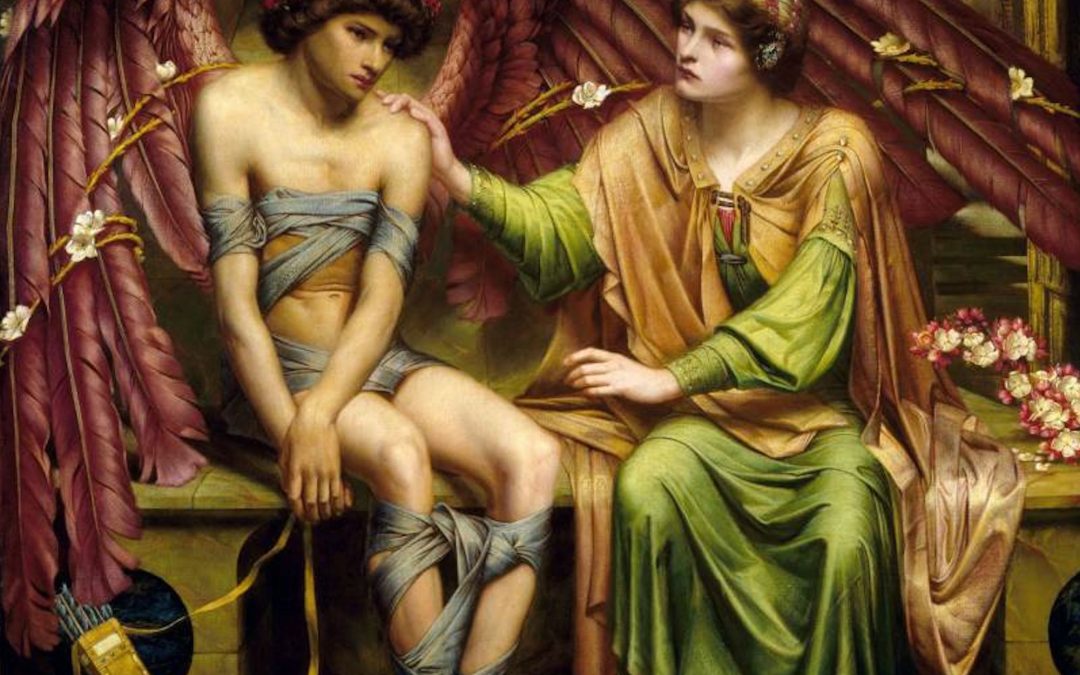 La Esperanza reconfortando a Amor